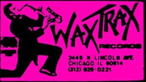 Wax Trax business card